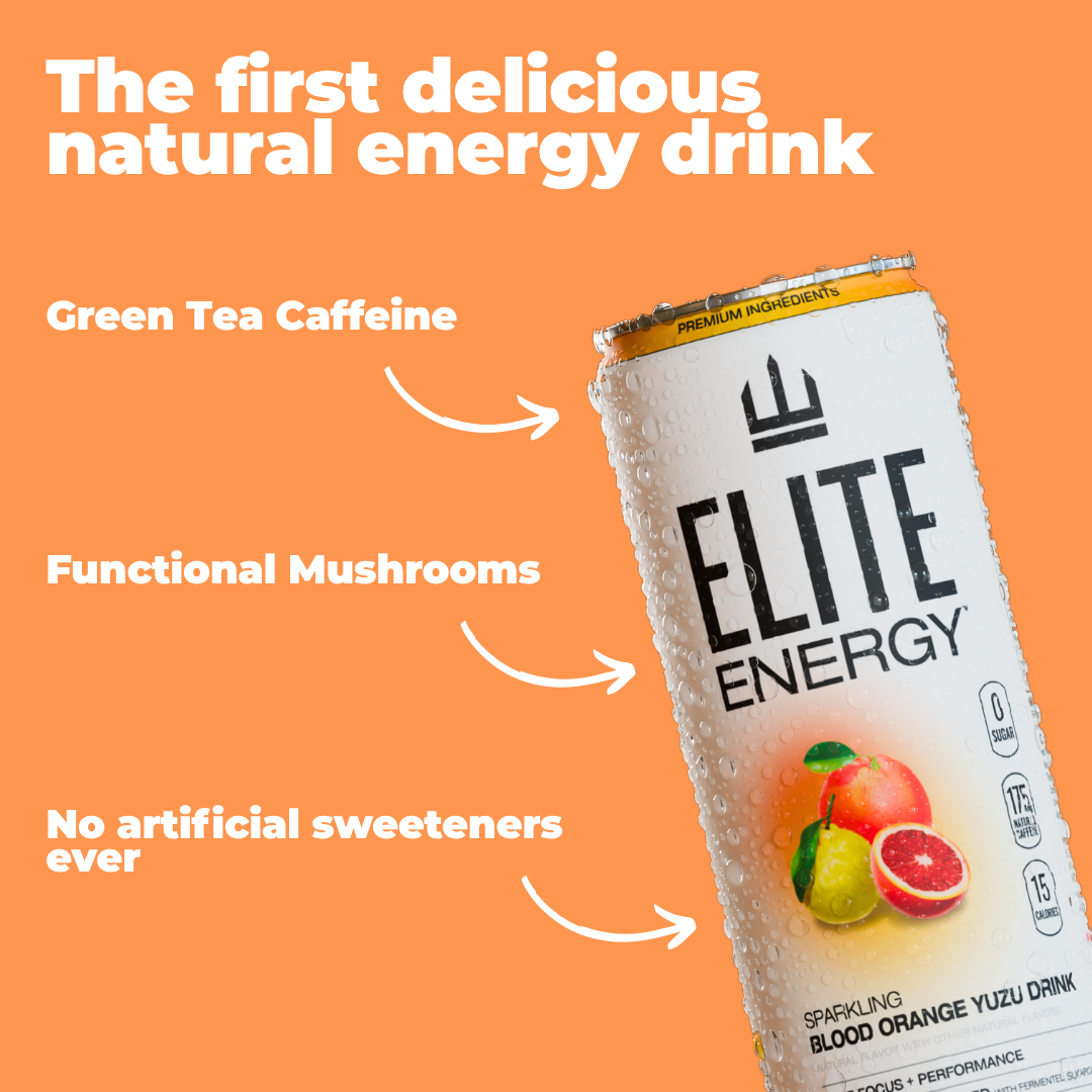 ELITE Energy Drink - BLOOD ORANGE YUZU (12 Pack)