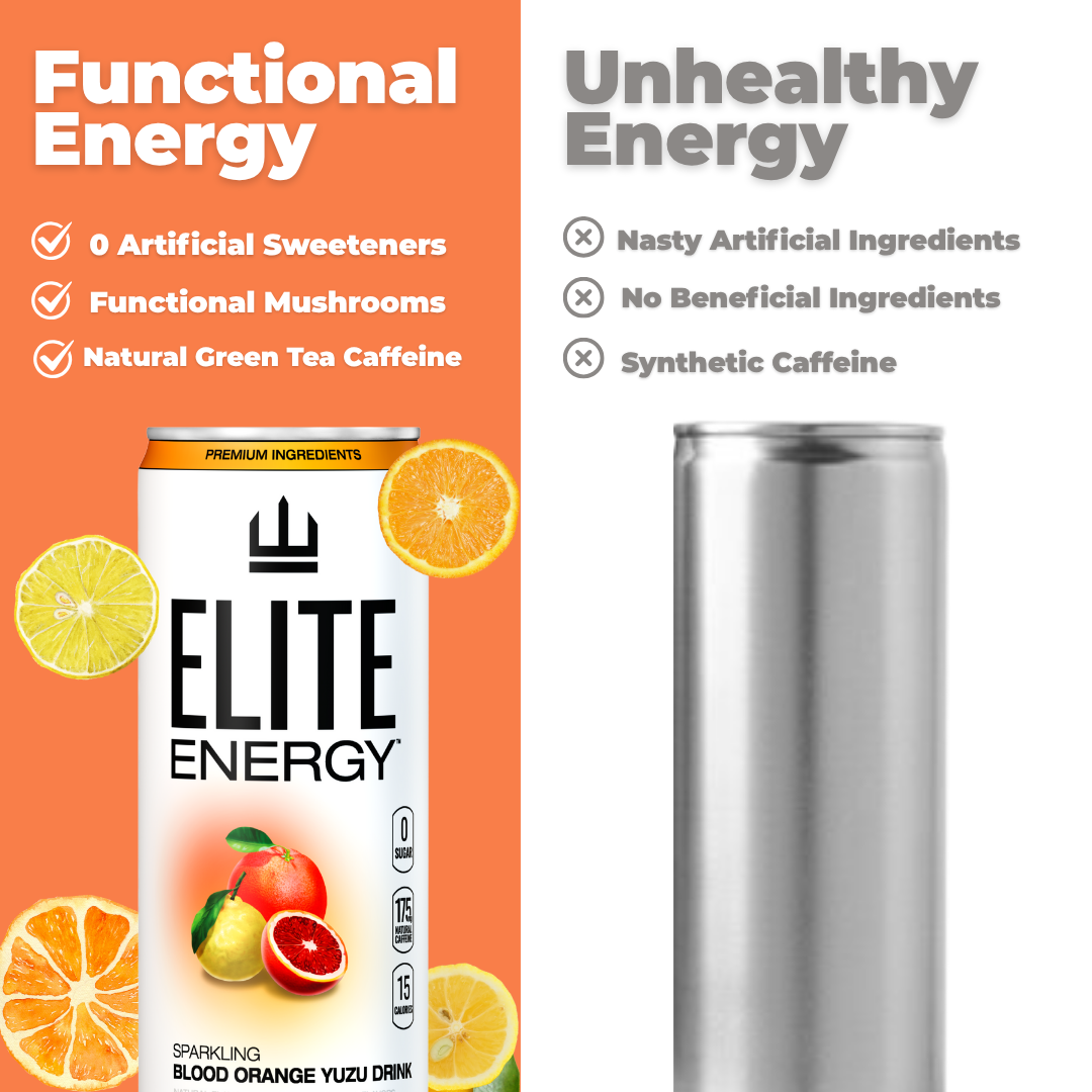 ELITE Energy Drink - BLOOD ORANGE YUZU (12 Pack)