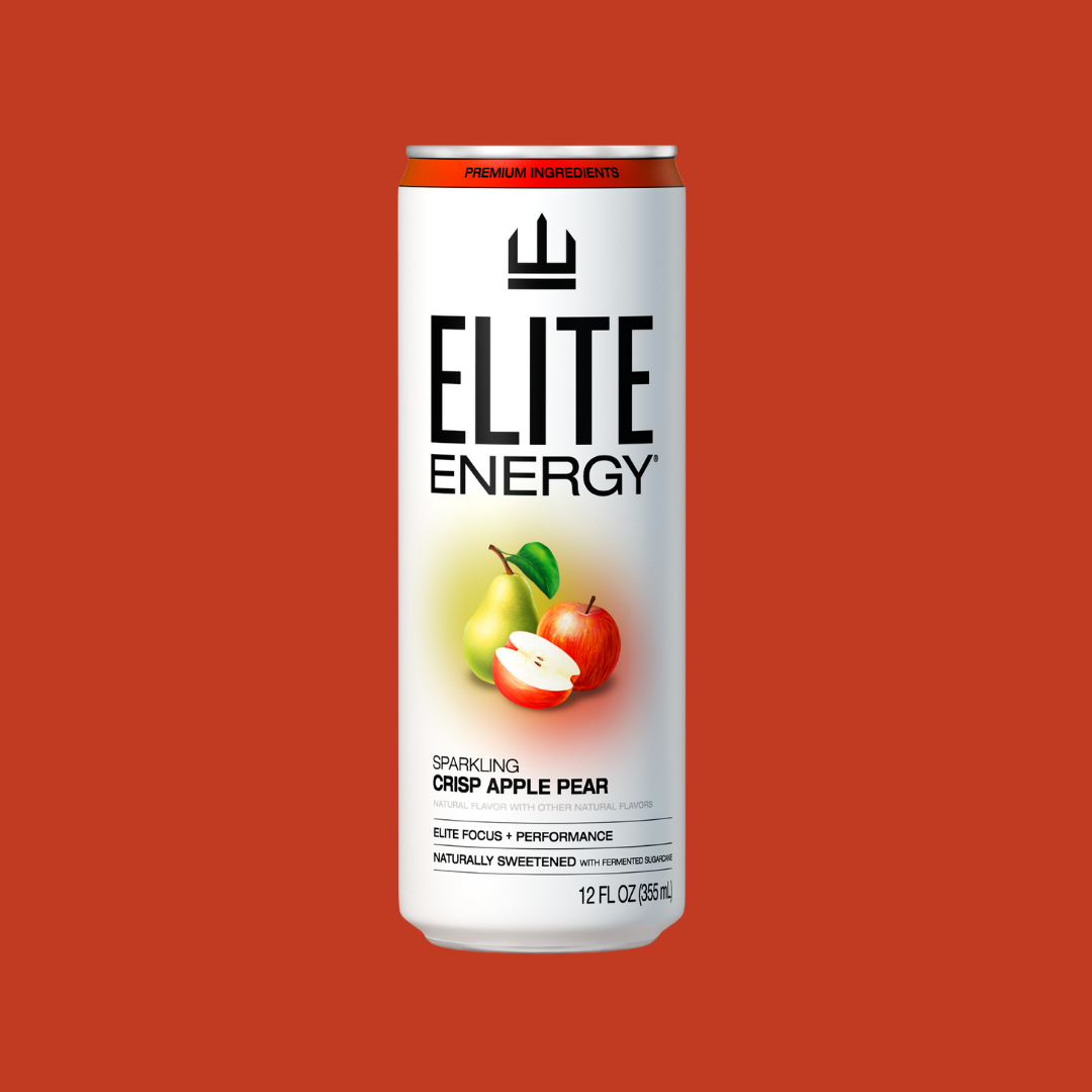 ELITE Energy Drink - CRISP APPLE PEAR (12 Pack)