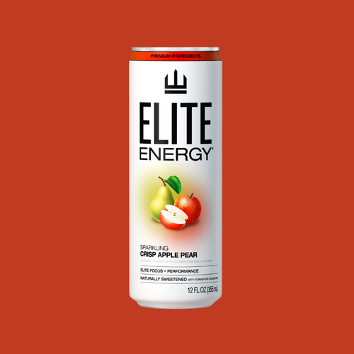 ELITE Energy Drink - CRISP APPLE PEAR (12 Pack)